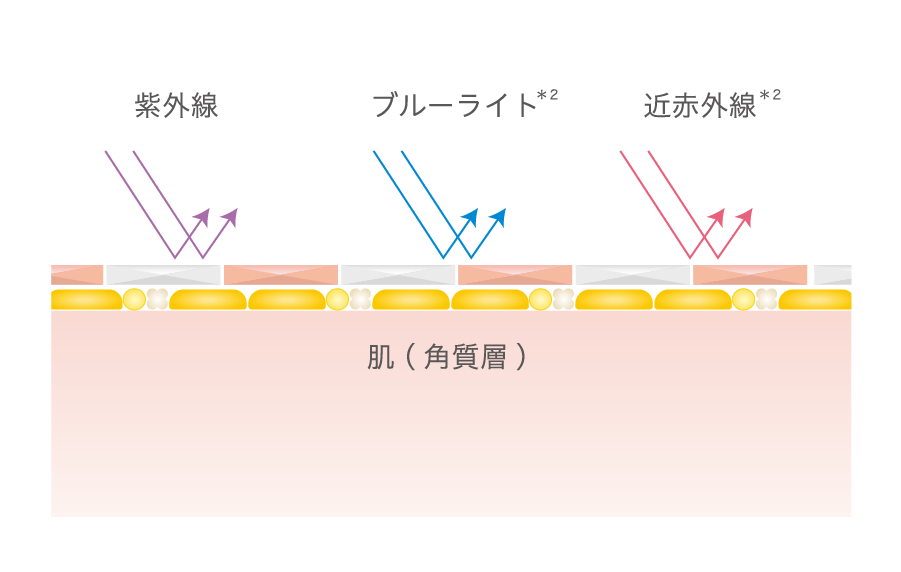 3つの光から肌を徹底ガードイメージ画像