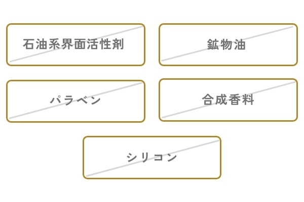 5つの不使用成分