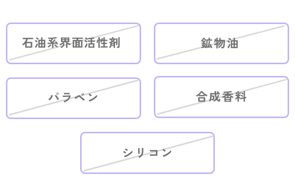 5つの不使用成分